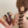 Generic Telephone Wire Colorful Hair Bands Ponytail Braids Fixed Hair Rope for Women Girl Accessory No Crease Elastic Coils Multi Color Hair Scrunchies Supplies, Metallic