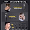 Ukeety Hair Clippers for Men Professional Beard Trimmer Cordless Hair Clippers with LED Display Rechargeable T-Blade Hair Trimmer Hair Cutting Kit for Household Barber Kit