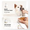 FERRISA Dog Clippers for Grooming, Small Dog Clipper Dog Grooming Kit with 4 Blade Heads, Low Noise Dog Grooming kit for Dogs Hair, Dog Clippers of Eyes, Ears, Face, Rump