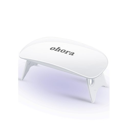 ohora LED Gel Lamp for Gel Nail Strips 6W Max, 2 Timers (45s / 60s), Portable Lamp for Curing Gel Nail Art, Polish, Stickers and Strips