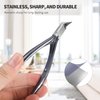 FERYES Toenail Clipper Straight Blade for Ingrown and Thick Nails - Stainless Steel and Sharp Pointed Tip Ingrown Nail Clipper – Wide Jaw Toe Nail Cutter Podiatry Tool