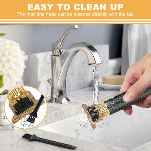 Liwarace Hair Trimmer, USB Rechargeable Hair Clipper Beard Trimmer for Men, Professional Electric Cordless Hair Barber Trimmer for Men Clipper Beard Shaver Holiday Gifts (Black)