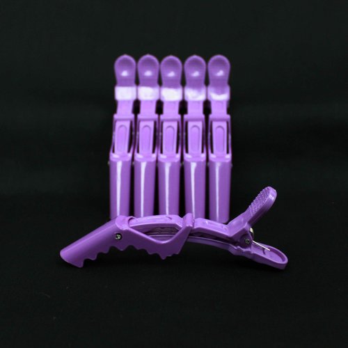 6 pcs Purple Alligator Hair Clips With Wide Teeth for Styling Sectioning Clips Hair Cutting