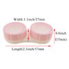 HAHIYO Contact Lens Case Box Holder Kit with Mirror Durable Leakproof Light Convenient Left/Right Eyes Contact Lens Container Soak Storage Kit with Tweezer Remover Tool Solution Bottle, Pink 2 Pack