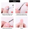 6PCS Cuticle Pusher Set, Stainless Steel Cuticle Remover Kit, Cutter and Trimmer Manicure and Pedicure Tools for Fingernail and Toenails
