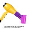 MAVIS LAVEN 360° Roatable Spin-in-curl Hair Dryer Diffuser Curly Tornado Hair Curler Blow Dryer Wind revolveHair Curl Diffuser(purpke)