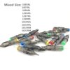 Poseidon Tattoo Cartridge Needles 50Pcs Assorted Mixed Size Round Liner Shader Magnum Curved/Round Mag 5rl 7rl 9rl 5rs 7rs 9rs 15m1 21m1 15cm 21cm Disposable Membrane Tattoo Needles