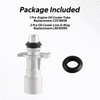 HIMARKLIF Upgrade Aluminum Engine Oil Cooler Inlet Connector Compatible With Land Rover Sport LR4 Range Rover Replace# LR030593 C2Z18658 LR028136 LR011997