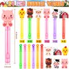 24 Pack Farm Party Favors Bubble Wands Set, 6 Style Farm Animal Theme Party Favors