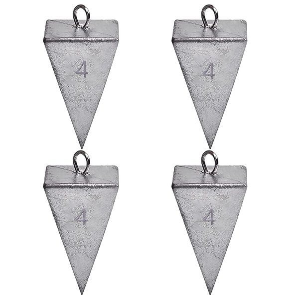 Pyramid Sinkers Fishing Weights Fishing Sinker, Saltwater Fishing Weights Sinkers for Saltwater Surf Fishing Gear Tackle 1oz 2oz 3oz 4oz