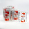 Reusable Graduated Paint Mixing Cups Pack of 100 with 12 lids - Size 72 Onz - Paint Mix Cups with Calibrated Mixing Ratios, Measuring Mixing Cups for Epoxy Resin, Activators, and Thinners