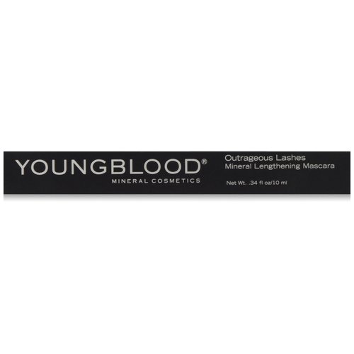 YOUNGBLOOD Outrageous Lashes Mineral Lengthening Mascara, 0.23 Oz - Color Blackout
