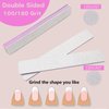 21pcs Emery Board Nail File,100/180 Grit Finger Nail Files for Acrylic and Gel Nails