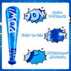 WILLBOND 18 Pcs Pow Inflatable Baseball Bat 20'' Inflatable Toy Bat Toys Baseball Party Favors for Goodie Bag Favors Carnival Prizes Games Birthday Party Supplies, 4 Colors