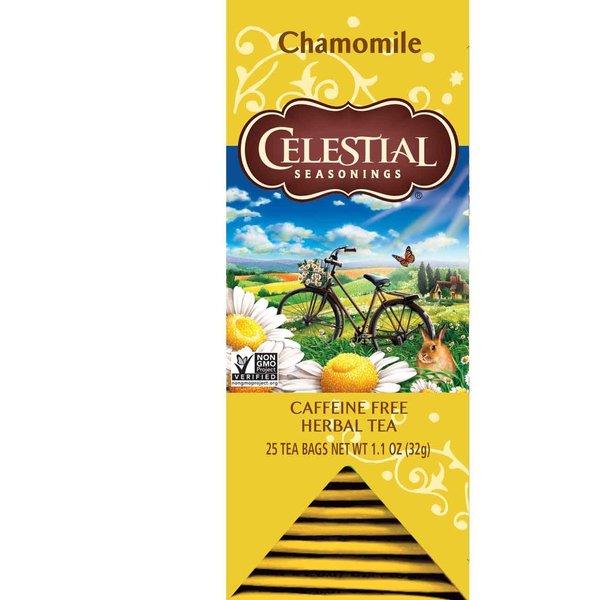 Celestial Seasonings Herbal Tea, Chamomile, 25 Count (Pack of 6)