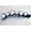 Slim pearl and crystal banana hair claw clamp clip