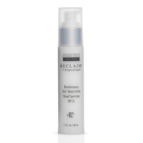 Principal Secret – Reclaim with Argireline – Revolutionary Anti-Aging Lotion – Green & White Tea Antioxidant Broad Spectrum SPF 15 – 1.7 Ounces