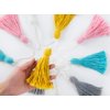 Mkono 2 Pack Tassel Garland Boho Cotton Pastel Banner for Thanksgiving Christmas Birthday Party Decor, Rainbow Wall Hangings for Classroom, Nursery, Kids Girls Bedroom, Baby Shower Wedding Decor