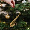 Broadway Gifts Gold Tenor Saxophone Christmas Tree Ornament 4.25 inches