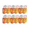 Tiny Mills Fire Truck Themed Party Favor Bags Treat Bags with Handles, Firefighter Fire Engine Birthday Party Goodie Bags Candy Bags for Toddler Birthday Party, Pack of 12