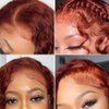 Amadaier Reddish Brown Lace Front Wigs Human Hair 13x4 Auburn Colored Human Hair Wig 180% Density Reddish Brown Body Wave Wig Human Hair HD Lace Human Hair Wigs (22Inch, 13X4 Auburn Body Wave Wig)