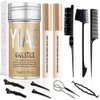YIAE Hair Wax Kit, Hair Wax Stick Womens and 2 Hair Stick for Flyaways with Hair Comb and Hair Braiding kit, Hair Accessories for Women with Non-greasy Pomade Gummy Wax for Edge Frizz Hair (75g+30ml)