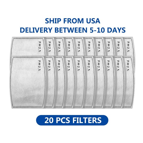 ZDZDY Activated Carbon Filters Meltblown Non-Woven Cloth 5 Layers Filter Paper Pad (20 PCS)