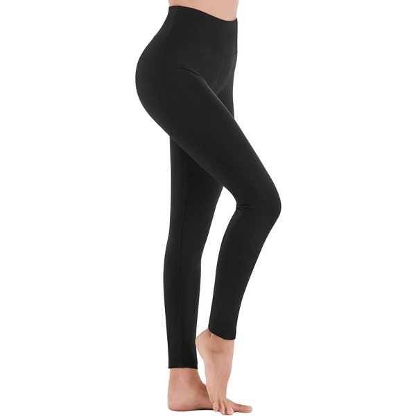 IUGA High Waisted Leggings for Women Running Workout Leggings with Inner Pocket Yoga Pants for Women Black