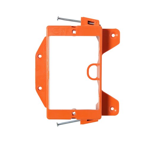 BestMounts - 10 Pack Nail-ON Low Voltage Mounting Brackets 1 Gang Multipurpose New Construction - Drywall Outlet Cable Wall Plate Bracket for Telephone Wire, Network Cable, HDMI, Speaker Wire