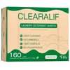 CLEARALIF Laundry Detergent Sheets up to 160 Loads (80sheets), Unscented, Laundry Detergent Strips Eco Friendly & Hypoallergenic