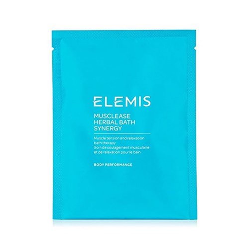 ELEMIS Musclease Herbal Bath Synergy | Calming Muscle Tension and Relaxation Therapy Soak Relieves Aches, Pains and Tension Post-Workout | 10 Sachets
