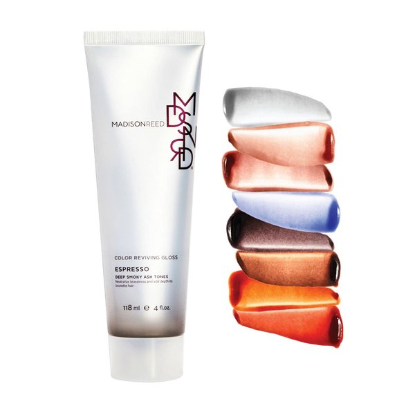 Madison Reed Color Reviving Gloss, Espresso - Brown, Semi-Permanent Hair Dye, Enhances Hair Color & Corrects Tone, Adds Brilliant Shine, Keratin & Argan Oil, 4 Fl Oz (118 mL)