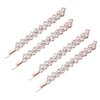 Beaupretty 2 Pairs Rhinestone Bobby Pins Crystal Bobby Pins Rhinestone Hair Clips Crystal Hairpin Decorative Bobby Pins Rhinestone Hairpins Bangs Hair Clip Bridal Hair Accessories for Women Girls