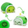 TeeTurtle - The Original Reversible Turtle Plushie - 10th Anniversary Cupcake - Cute Sensory Fidget Stuffed Animals That Show Your Mood