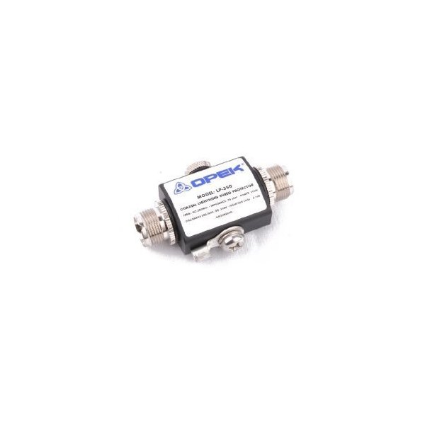 Coaxial Lightning Antenna Surge Protector for Amateur, Ham, CB & Two-Way Radio - LP-350