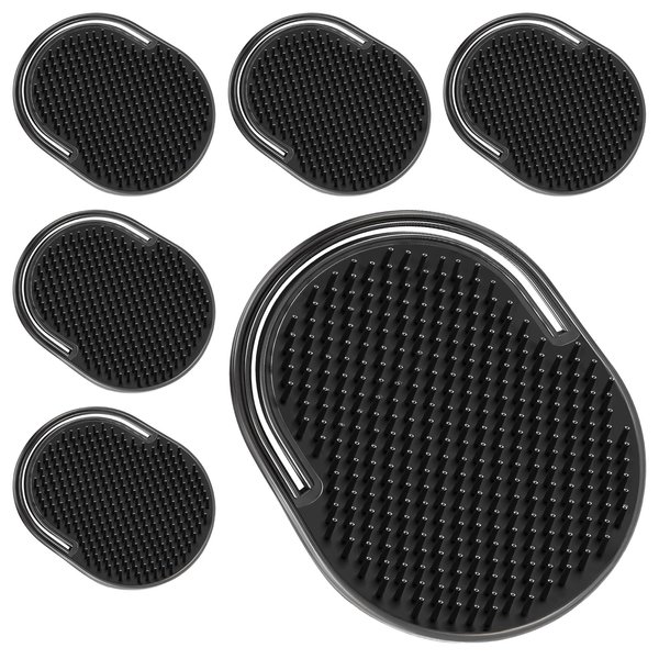 TEESSUE 6 Pcs Palm Combs for Men, Pocket Comb scalp massager, Multiple Hair Comb, Shower Comb, pocket brush