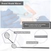 8 Pcs Dental Kit Mouth Mirror, Serrated Tweezers, Double Ended Picks for Professional Teeth Cleaning Calculus Plaque Tartar Remover Made of Stainless Steel for Oral Care with Knurled Handle and Case