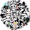 100 Pieces Panda Stickers Vinyl Panda Decals Party Supplies Waterproof Decorative Cartoon Stickers for Computer, Luggage, Guitar, Bottle, Refrigerator, Phone, Laptop Birthday Cute Animal Decorations