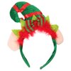 Lurrose Christmas Elf Headbands Elf Hat Headband Elf Costume Headwear with Jingle Bells for Xmas Party, Holiday Favors