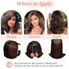 SEGO Clip in Short Hair Extensions 4 Inch 100% Human Hair Hairpiece Human Hair Toppers for Women With Thinning Hair Adding Hair Volume -1 Pcs 8g /Dark Blonde