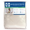 Sealy Baby Quilted Organic Cotton Top Breathable Waterproof Fitted Toddler Bed and Baby Crib Mattress Pad Cover Protector, Noiseless, Machine Washable and Dryer Friendly, 52 x 28 - Cream
