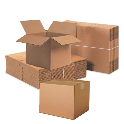 Shipping Boxes 10"L x 10"W x 10"H, Corrugated Cardboard Box for Packing, Moving and Storage, Sturdy, Eco Friendly Packing Supplies (5)