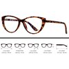 ANDWOOD Blue Light Blocking Glasses Women Bluelight Blocker Computer Cateye Clear Reading Cat Eye Eyeglasses Frame Tortoise