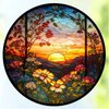 KTHOFCY 5D DIY Diamond Painting Kits for Adults Kids, Stained Glass Sunflower Full Drill Embroidery Cross Stitch Crystal Rhinestone Paintings Pictures Arts Wall Decor Painting Dots Kits 11.8X11.8 in