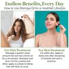 Moringa Seed Oil – 100% Pure, Cold-Pressed & Virgin, Unrefined Non-GMO Vegan Oil, Ultra-Hydrating Moisturizer for Dry Skin, Damaged Hair & Body, Anti-Aging, Ideal Carrier Oil
