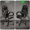 KALIONE 2 Pairs Office Chair Arm Covers, Armrest Slipcover Pads, Removable Office Chair Cover, Chair Arm Pads Arm Protectors, Office Removable Arm Rest Covering, Elastic Chair Armrest Cover(Black)