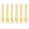 Honbay 6PCS Mini Zinc Alloy Makeup Spatula Cosmetic Facial Cream Spoon Beauty Scoop for Mixing Makeup