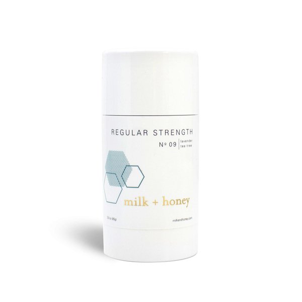 milk + honey Aluminum Free Deodorant for Women and Men, Regular Strength Deodorant No. 09, Natural Deodorant Gentle on the Skin, Lavender and Tea Tree scent