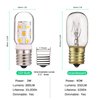 Neanete LED Microwave Light Bulb Over Stove Appliance Replacement 40W Incandescent for Refrigerator, Range Hood E17 Intermediate Base 3W 360lm dimmable Warmwhite 3000K Pack of 2