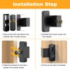Blink Doorbell Mount, Anti-Theft Blink Video Doorbell Door Mount Bracket No Drilling, Not Block Doorbell Motion Sensor, Easy to Install, Fit for Blink Doorbell Camera (Black)